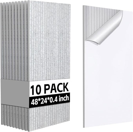 10Pack Large Acoustic Panels, Self-Adhesive Sound Panels Noise Reducing