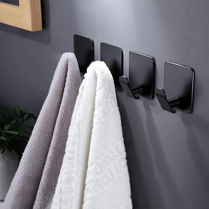 DELITON 4 Pack Adhesive Hooks