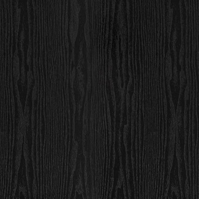 practicalWs Black Wood Wallpaper Peel and Stick 17.7 in x 236.2 in Wood