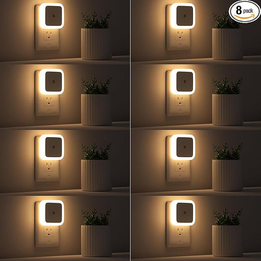 Sujeet Night Light, Night Lights Plug into Wall 8-Pack, Nightlight Plug in