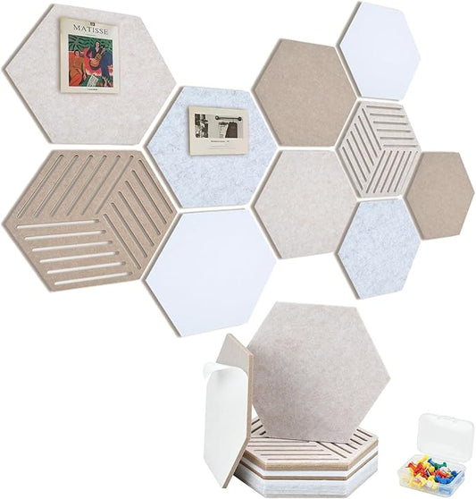 Acoustic Felt Bulletin Board Tiles Self-Adhesive Sound Absorbing Wall Panels