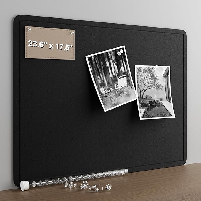 Large Felt Bulletin Board for Wall, Soft Felt Cork Board for Office, Home