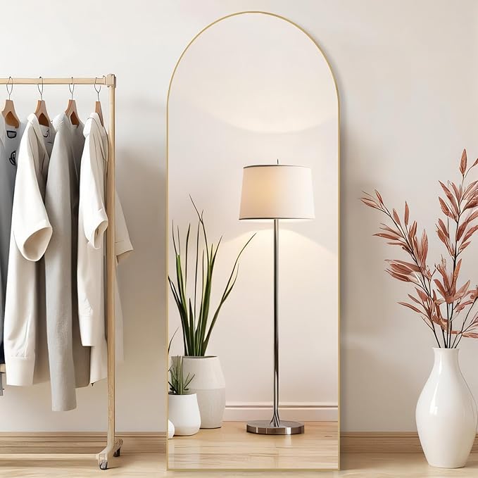 Arched Mirror Full Length, Upgraded 21"x64" Body Wall Mirrors