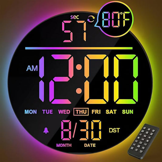 JALL 10" Large Digital Wall Clock