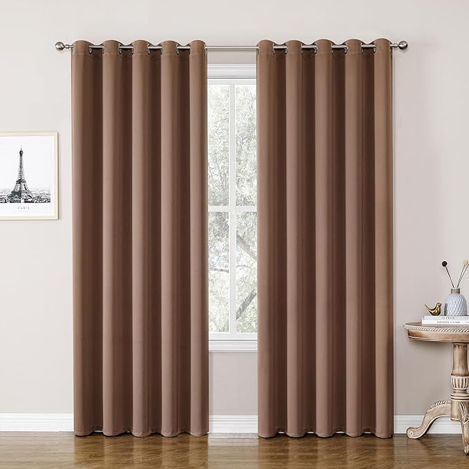 ChrisDowa Blackout Curtains 70 inches Wide