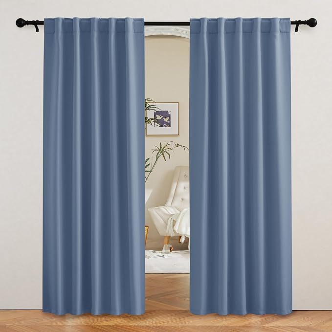 RYB HOME Coastal Blackout Curtains