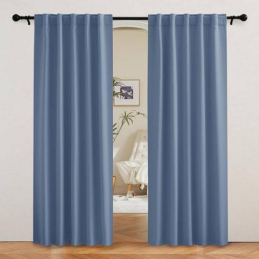 RYB HOME Coastal Blackout Curtains