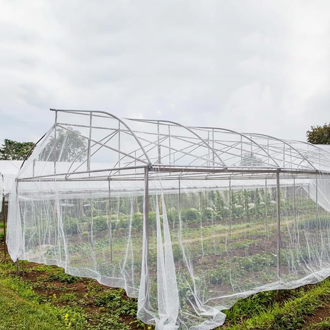 Garden Insect Netting for Raised Beds Extra Large Fruits Tree Netting Pest Barrier White Ultra Fine Mesh Row Bed Covers Net for Vegetable Fruit Protection from Insect Bird Animals(12 x 33 ft)