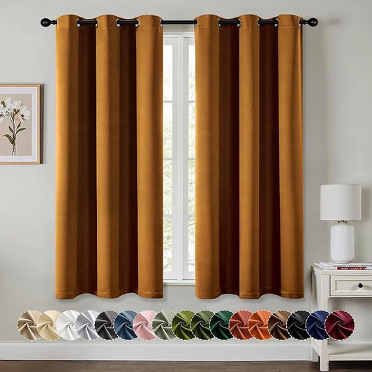 MIULEE Blackout Curtains for Bedroom Living Room 2 Panels, Thermal Insulated
