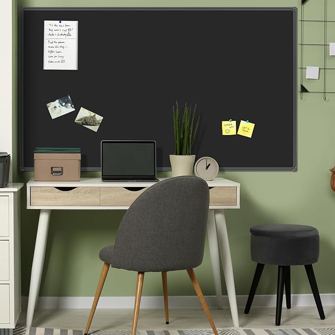 JILoffice Magnetic Chalkboard/Black Board 72 x 40 Inch