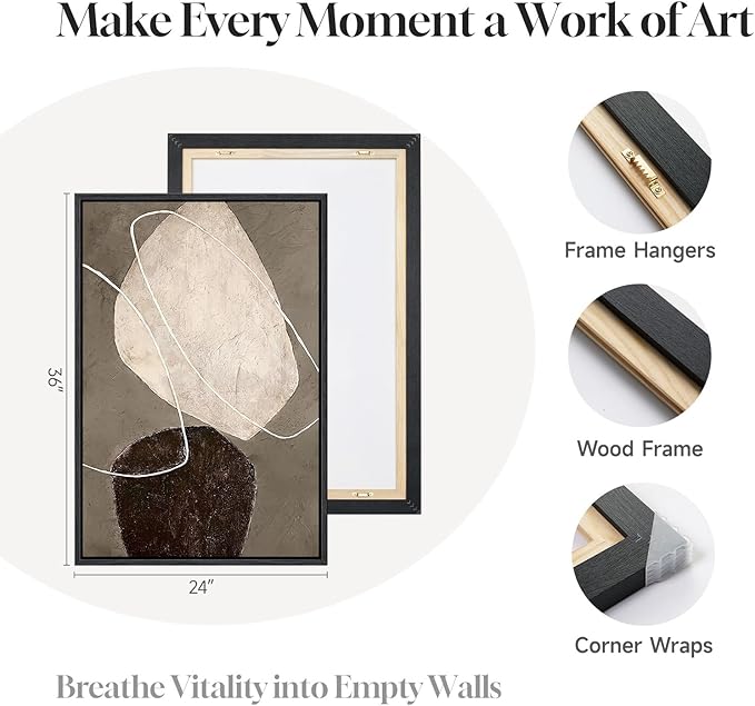 Framed Modern Abstract Wall Art