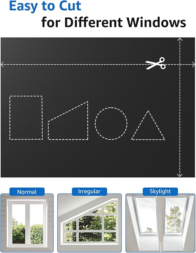 Sumobaby Blackout Curtains for Bedroom Portable 67"x60", No Drill Blackout