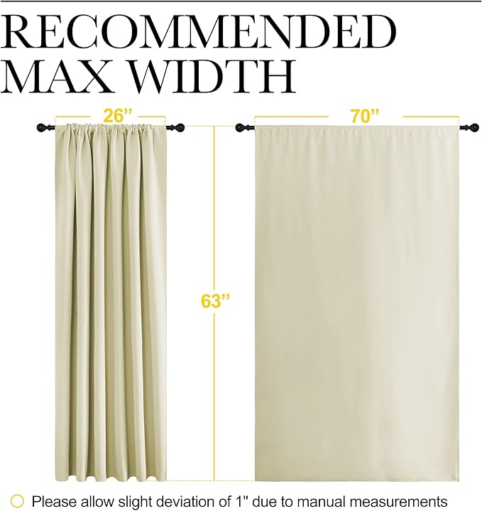 NICETOWN Blackout Curtains for Bedroom, Home Decorations Thermal Insulated