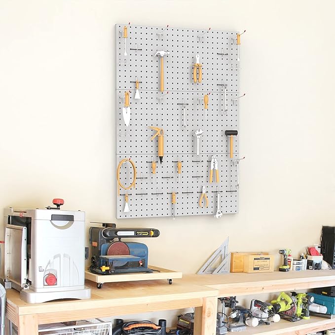 TORACK 3 PCS Metal Pegboard Panels