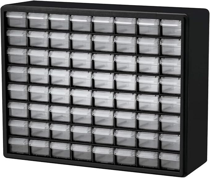 Akro-Mils 64-Drawer Plastic Drawer Storage Cabinet