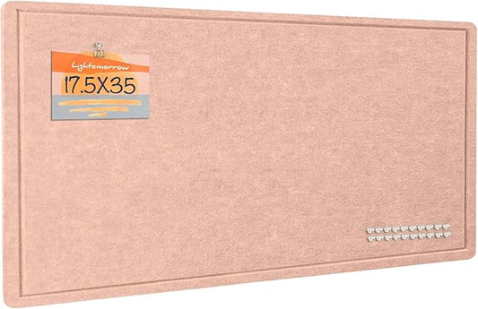 Lightomorrow Bulletin Board, 35 x 17 1/2 inches Felt Board