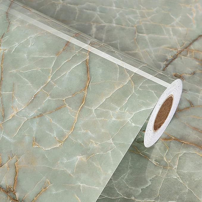 Marble Contact Paper for Countertops Waterproof Marble Wallpaper Peel and Stick