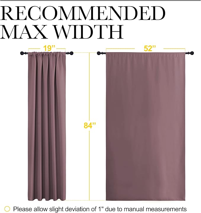 NICETOWN Room Darkening Curtains