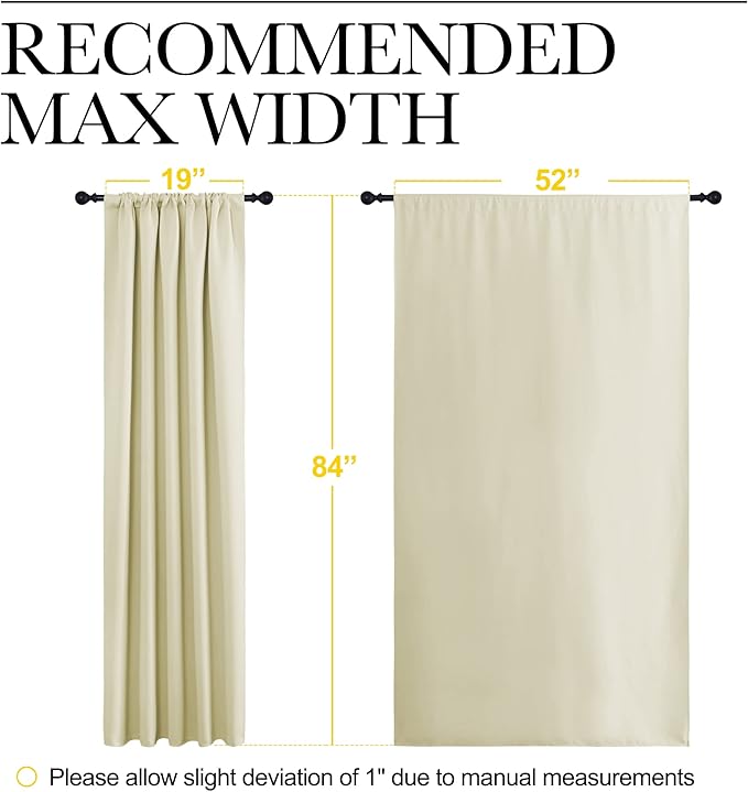 NICETOWN Room Darkening Curtains