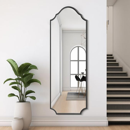 WallBeyond Arched Full Length Mirror Wall Mounted, Living Room, Hanging or