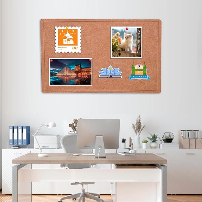 Large Bulletin Board, 48 X 36 inches Cork Board