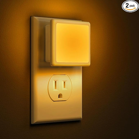 L LOHAS LED Night Lights Plug into Wall 2-Pack, 0.3W Plug in Night Light