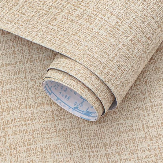 Guvana Grasscloth Peel and Stick Wallpaper Beige Textured Contact Paper Modern