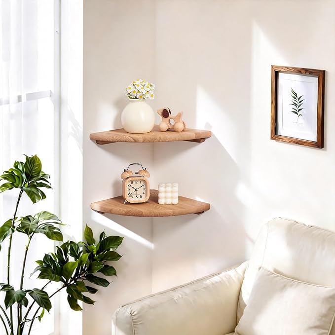 Gieanoo Floating Corner Shelves