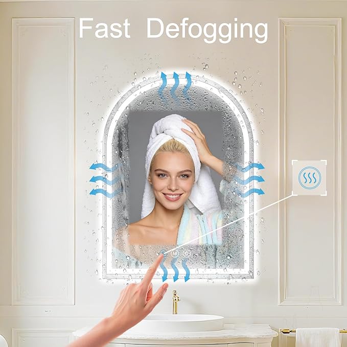 Arched LED Bathroom Mirrors