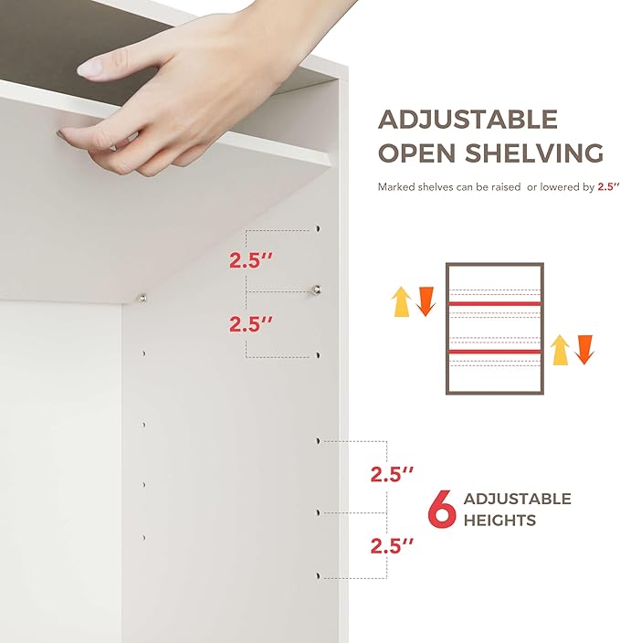 Furnaza Wall Cabinets for Laundry Room, Shaker Wall Mounted Kitchen Cabinets