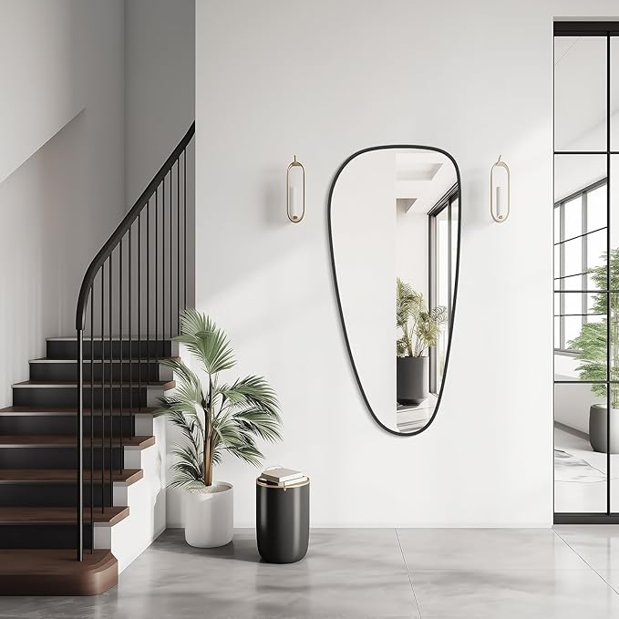 WallBeyond Asymmetrical Mirror, Irregular Wall Mirror, Wall Mirrors Decorative