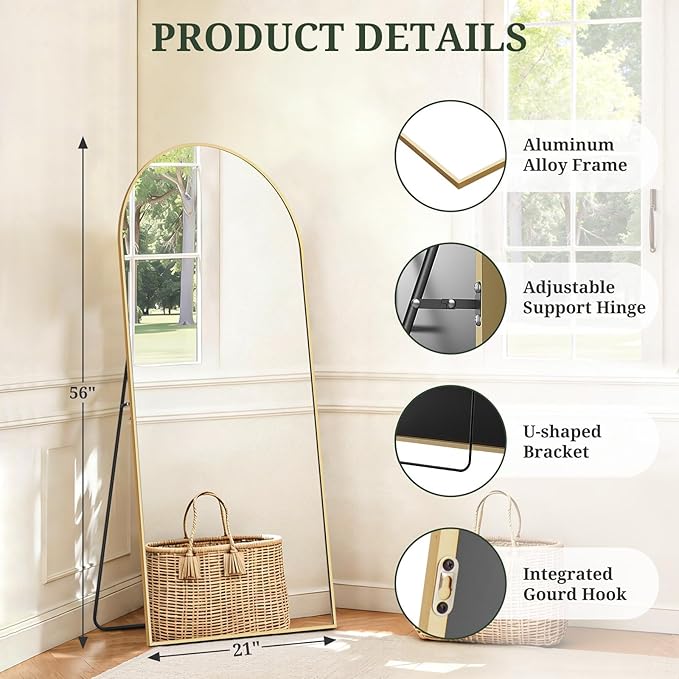 Mirror Full Length 56"x21" Full Body Floor Mirror