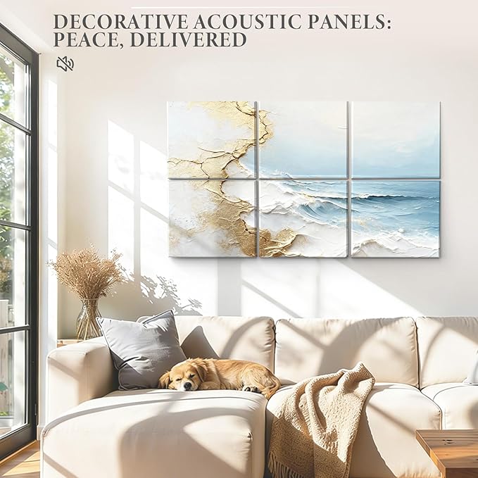 JBER Acoustical Wall Panels, 47.2×27 Inches Art Acoustic Panels, Decorative