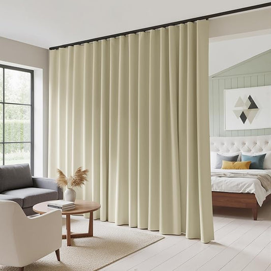 RYB HOME Extra Wide Blackout Curtain