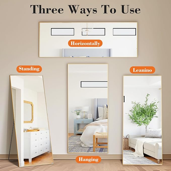 DUMOS Full Length Mirror 24"x 65"