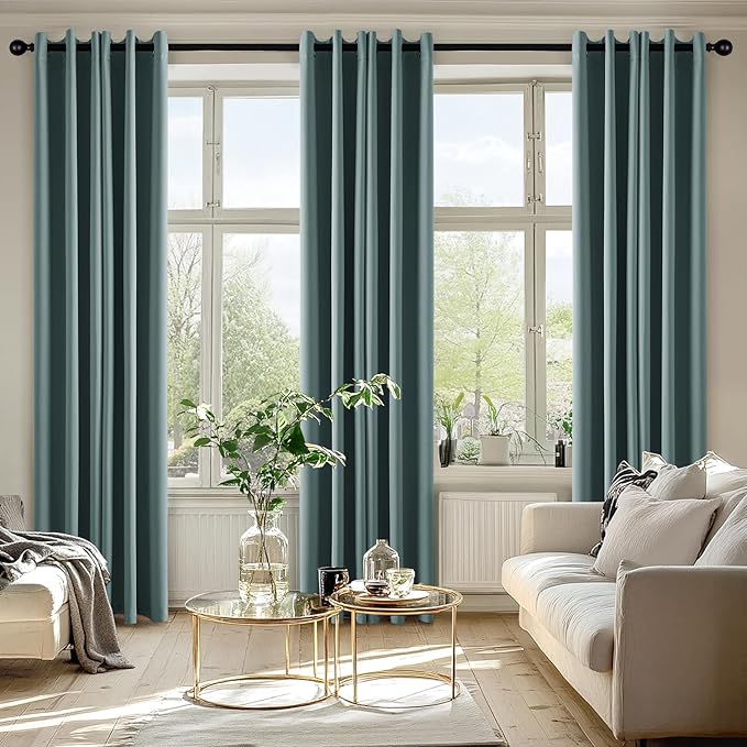 MIULEE Blackout Curtains for Bedroom Living Room 2 Panels, Thermal Insulated