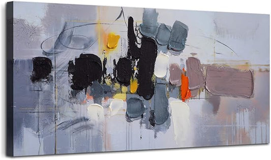 Ardemy Abstract Wall Art for Living Room Canvas Art Wall Decor, Modern Textured