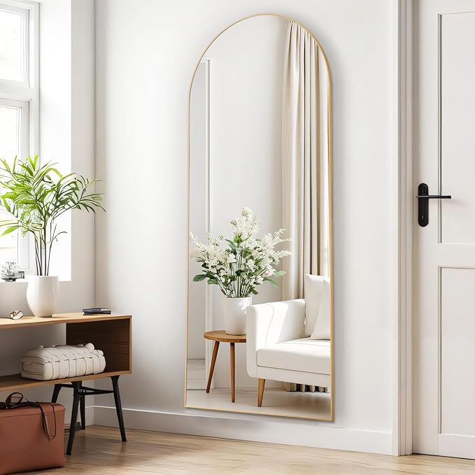 Arched Mirror Full Length, Upgraded 21"x64" Body Wall Mirrors