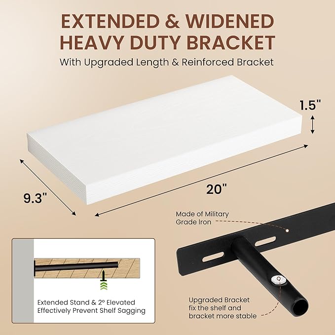 Dreamland 20 Inches Floating Shelves