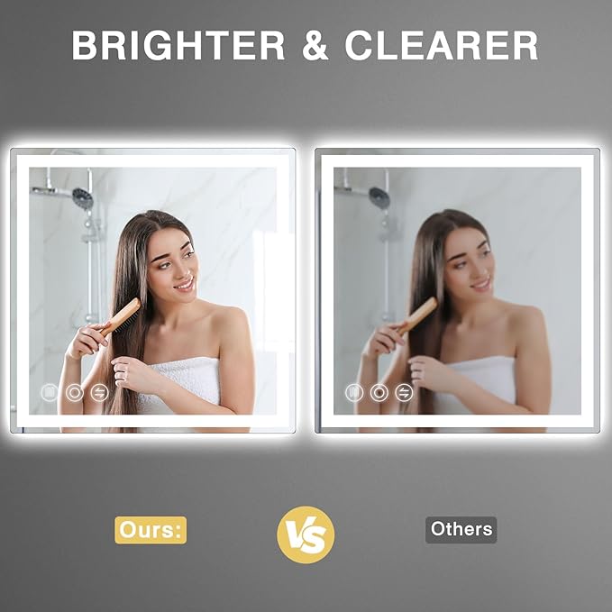 Memobarco LED Bathroom Mirror 24"x 24"
