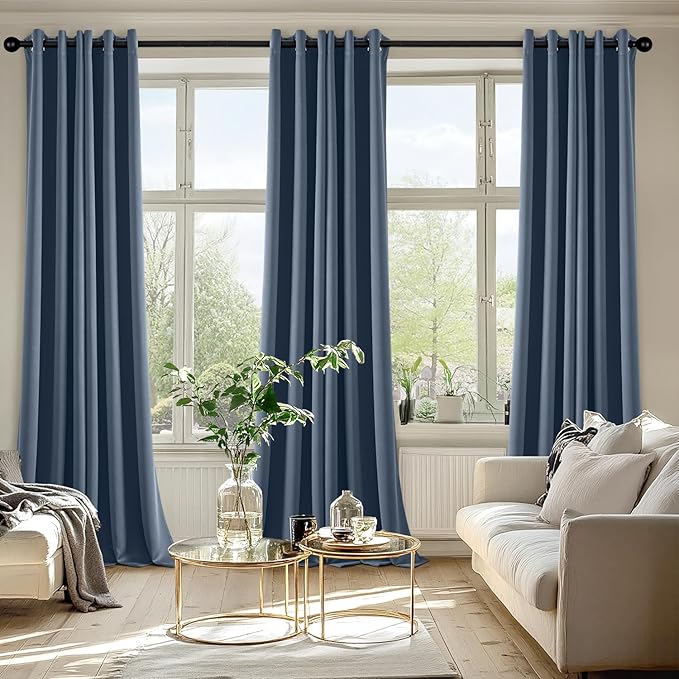 MIULEE Blackout Curtains for Bedroom Living Room 2 Panels, Thermal Insulated