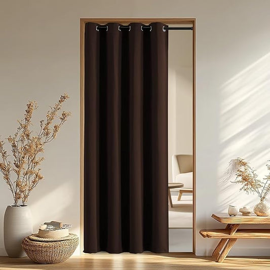IGEMAEVE Blackout Doorway Curtains 96 Inch Length, Closet Curtain