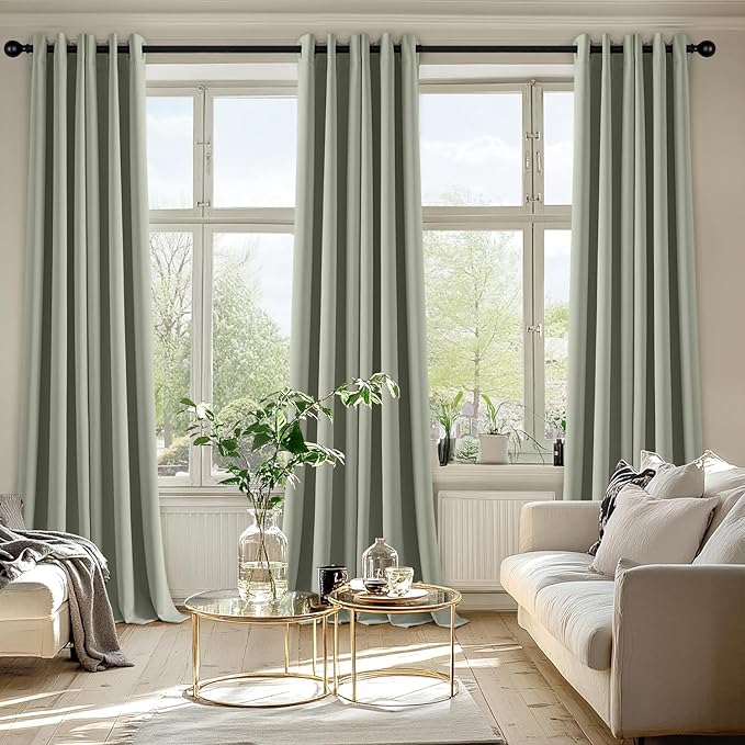 MIULEE Blackout Curtains for Bedroom Living Room 2 Panels, Thermal Insulated