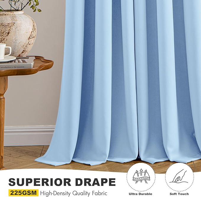 MIULEE Blackout Curtains for Bedroom Living Room 2 Panels, Thermal Insulated