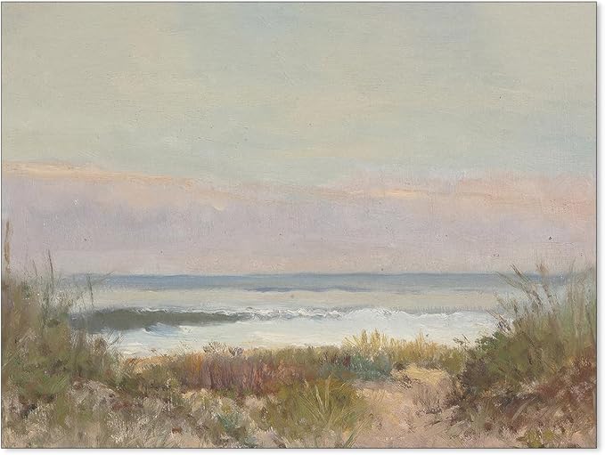 rumlud Nature Ocean Scenery Wall Art Beach Landscape Posters Vintage Coastal