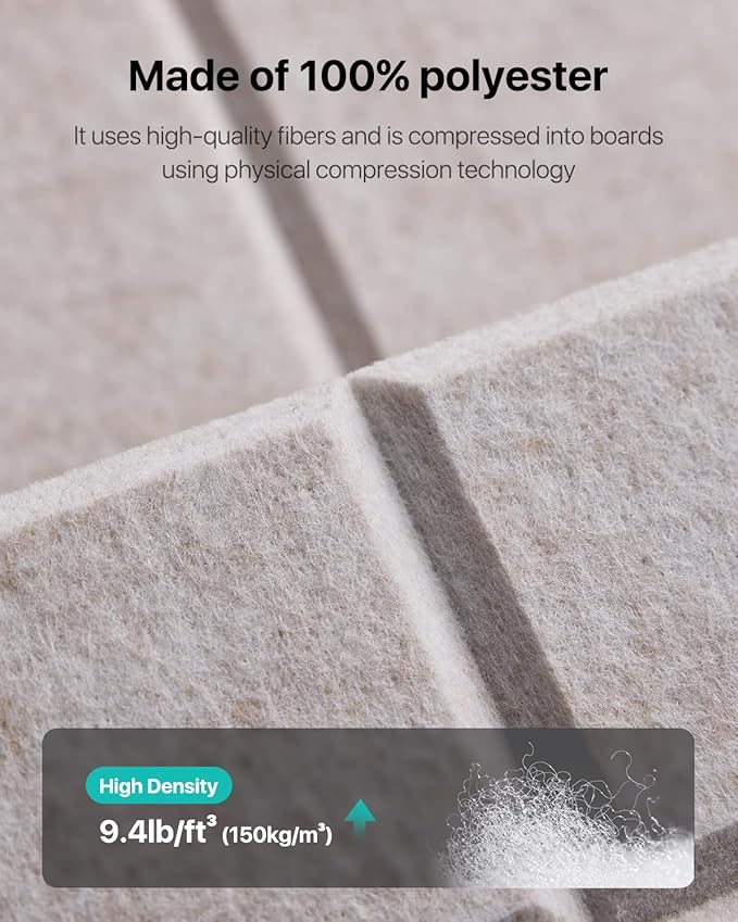 18 Pack Sound Proof Foam Panels