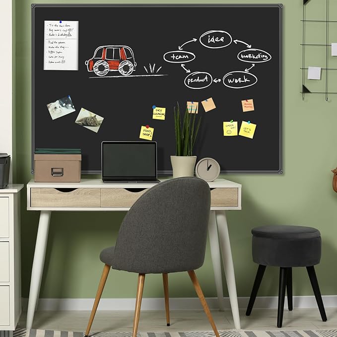 JILoffice Magnetic Chalkboard/Black Board 60 x 40 Inch