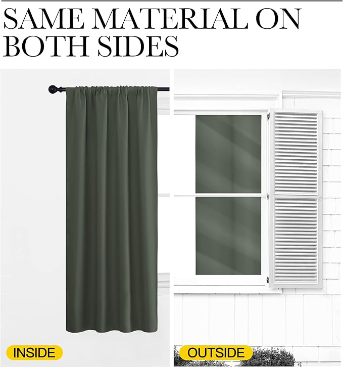 NICETOWN Bedroom Curtains Blackout Draperies