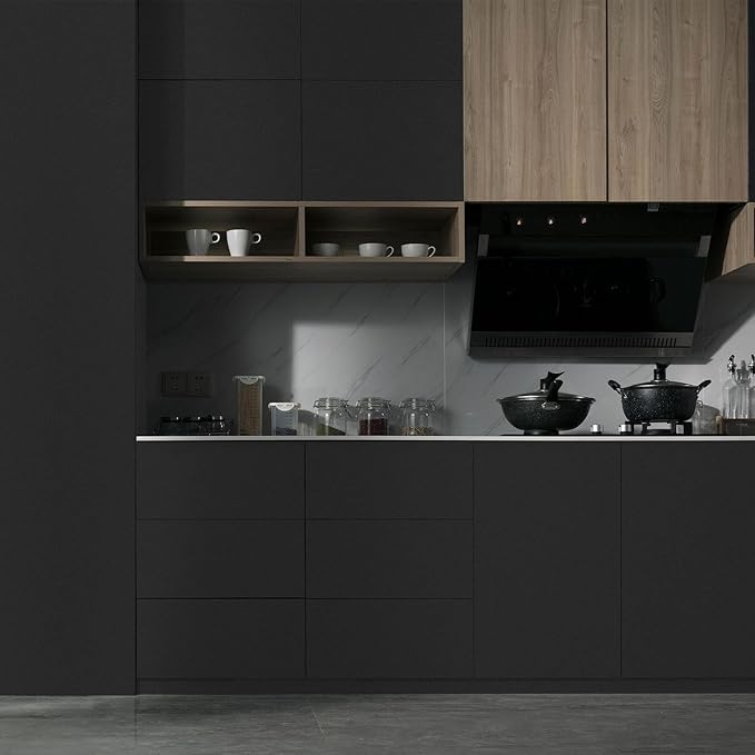 practicalWs Black Wallpaper Peel and Stick