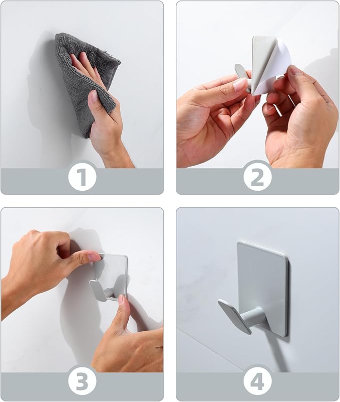 DELITON Adhesive Colorful Hanging Hooks